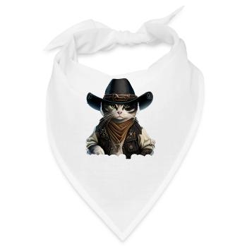 Meowdy Funny cat Meme for Cat Lovers - Bandana - Weiß - Vorne