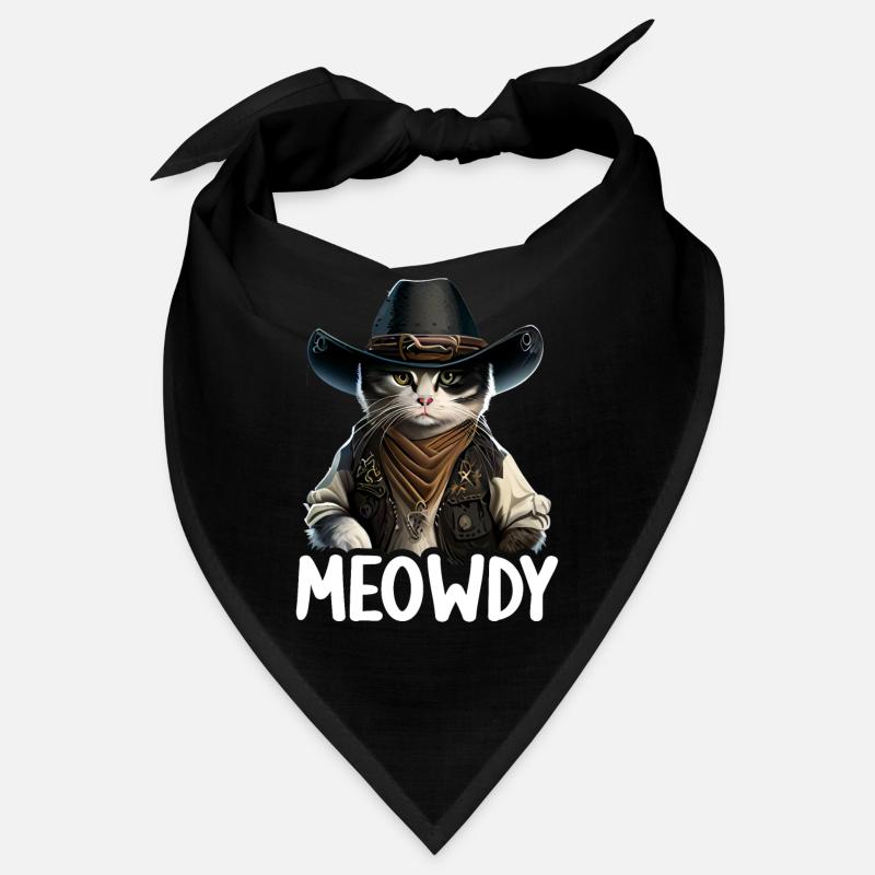 Meowdy Funny cat Meme for Cat Lovers Bandana