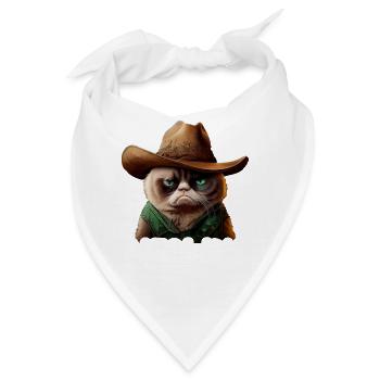 Meowdy Funny cat Meme for Cat Lovers - Bandana - Weiß - Vorne