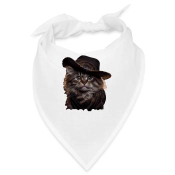 Meowdy Funny cat Meme for Cat Lovers - Bandana - Weiß - Vorne