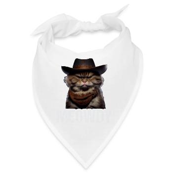 Meowdy Funny cat Meme for Cat Lovers - Bandana - Weiß - Vorne