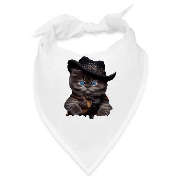 Meowdy Funny cat Meme for Cat Lovers - Bandana - Weiß - Vorne