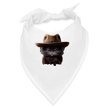 Meowdy Funny cat Meme for Cat Lovers - Bandana - Weiß - Vorne