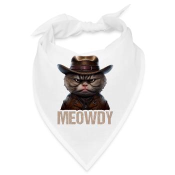 Meowdy Funny cat Meme for Cat Lovers - Bandana - Weiß - Vorne