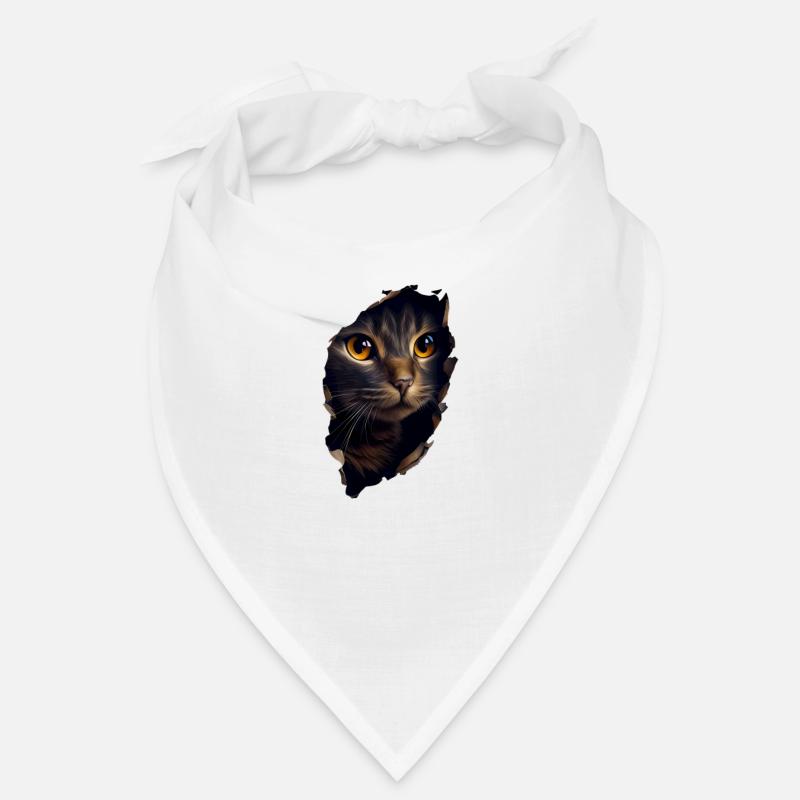 Cat Cute Kitten Cracked Cat Lovers Cats Bandana