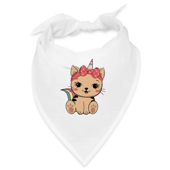 Ozelot Einhorn - Bandana - Weiß - Vorne