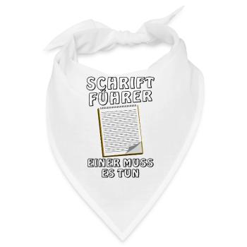 SCHRIFTFÜHRER - Bandana - Weiß - Vorne