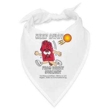 SONNENSCHUTZ EISCREME - Bandana - Weiß - Vorne
