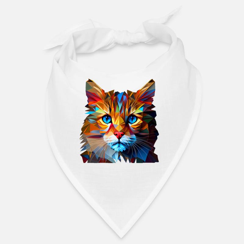 Chaton Chaton Chat Polygone Chat Bandana