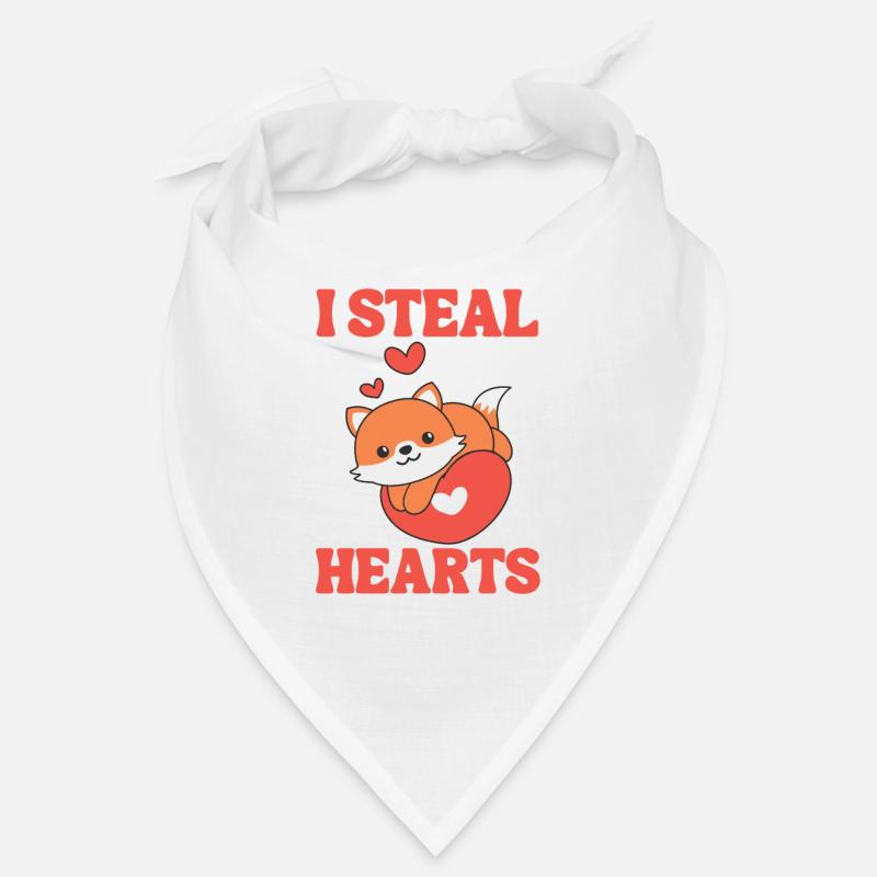 Fuchs zum Valentinstag ich stehle Herzen Bandana