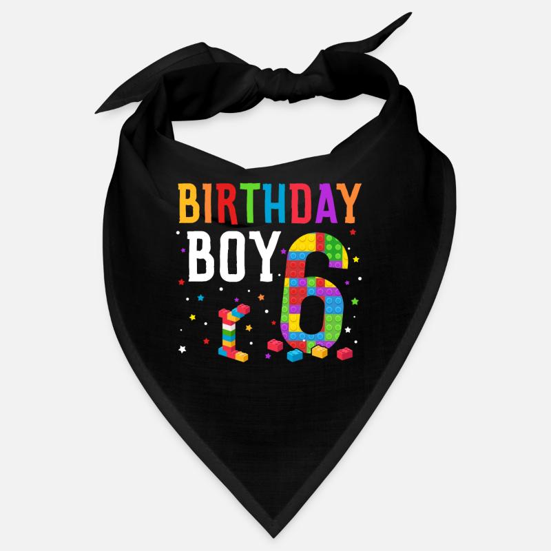 Blocs de construction enfant anniversaire 6 ans Bandana