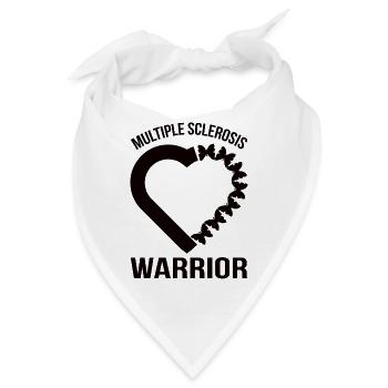 Multiple Sklerose Awareness - Bandana - Weiß - Vorne