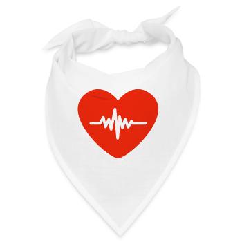 Valentinstag, Valentinstag, Valentinstag - Bandana - Weiß - Vorne