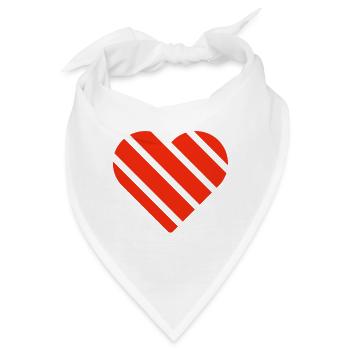 Valentinstag, Valentinstag, Valentinstag - Bandana - Weiß - Vorne