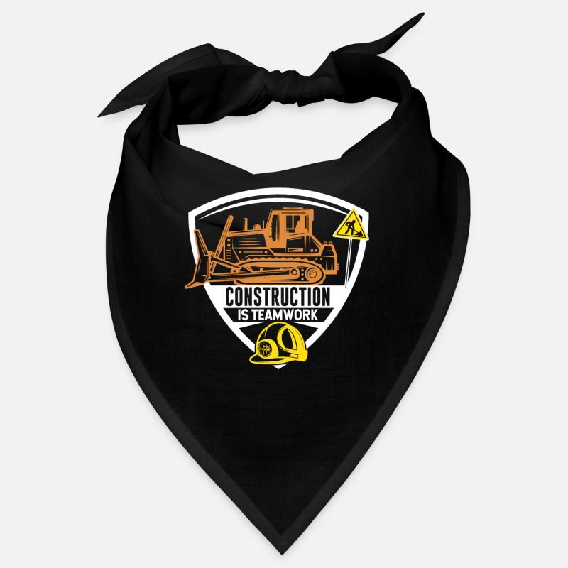Bauarbeit Ist Teamarbeit Bau Teamwork Baustelle Bandana