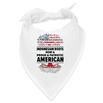 Geboren Indonesisch Indonesien Amerikanisch USA - Bandana - Weiß - Vorne