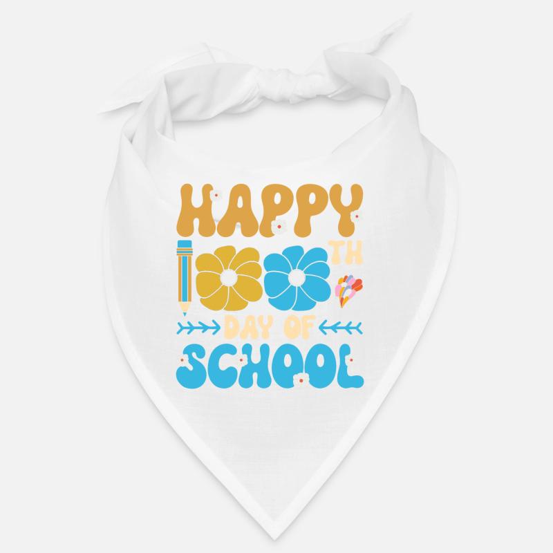 Happy 100. Tag Der Schule Blumen Blumenschmuck Bandana