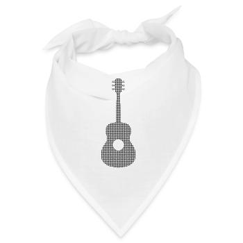 Gitarre - Bandana - Weiß - Vorne