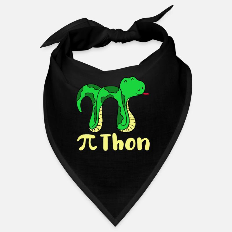 Drôle serpent pi jour math python science blague Bandana