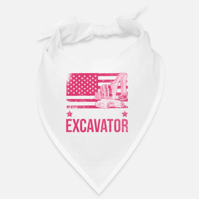 Bagger Mädchen Frau Baggerfahrer Bandana