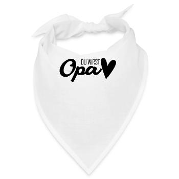 Opa - Opa werden - Bald Opa - Bandana - Weiß - Vorne