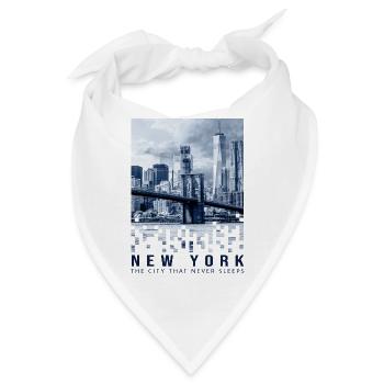New York City Freiheitsstatue USA Souvenir NYC - Bandana - Weiß - Vorne