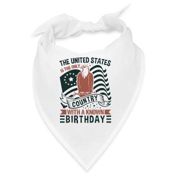 DIE VEREINIGTEN STAATEN SIND DAS EINZIGE LAND MIT EINEM BEKANNTEN - Bandana - Weiß - Vorne