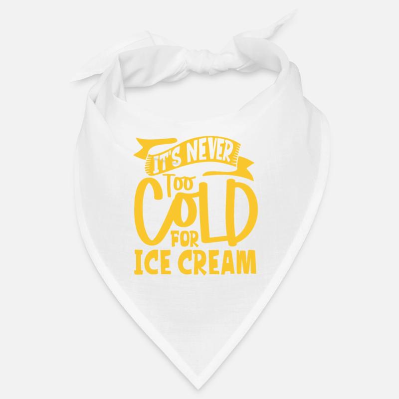 Crème glacée drôle pour les amateurs de crème glacée J’adore la crème glacée Bandana