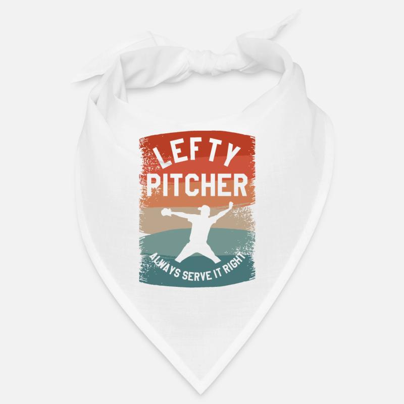 Lefty Pitcher Always Serve It Right Baseball Bandana