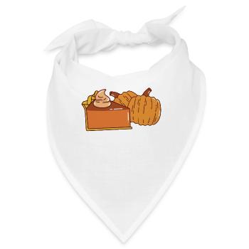 Kürbisgewürzkuchen Foodie Schlagsahne Dessert - Bandana - Weiß - Vorne
