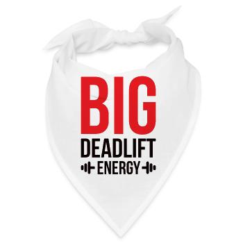 Fitness Muskel Kniebeugen Kreuzheben Deadlift - Bandana - Weiß - Vorne