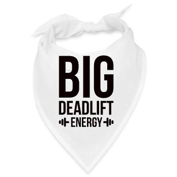 Fitness Muskel Kniebeugen Kreuzheben Deadlift - Bandana - Weiß - Vorne