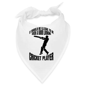 Kricket Kricketteam Cricket Kricketmannschaft - Bandana - Weiß - Vorne