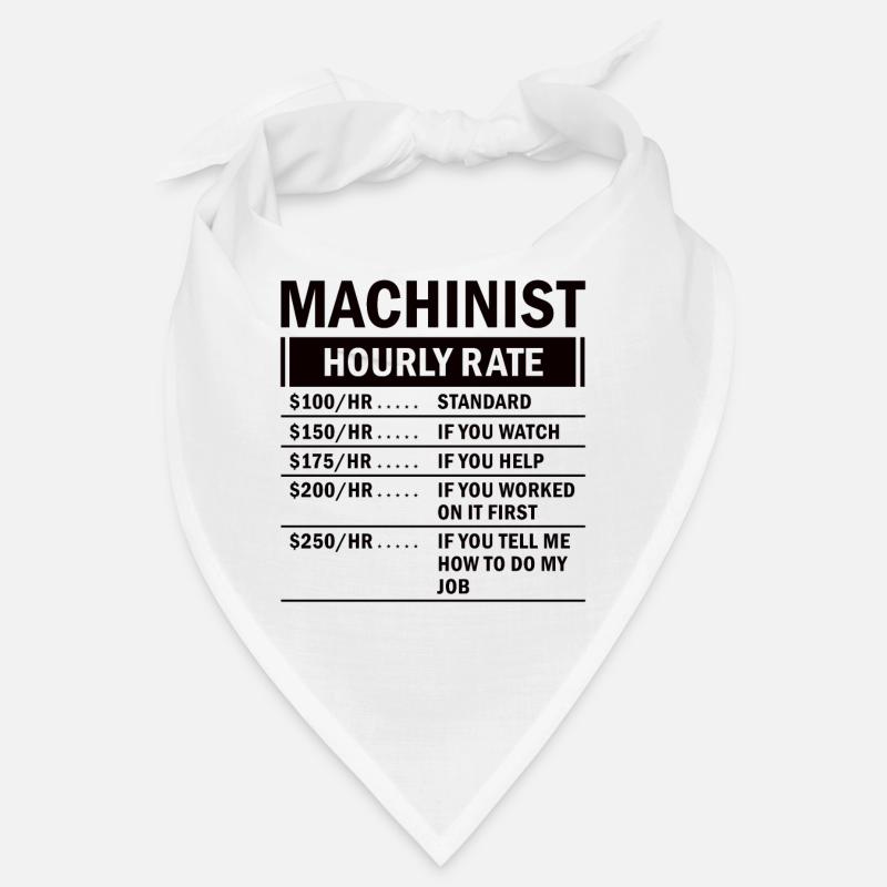 Machine operator plant operator gift Bandana
