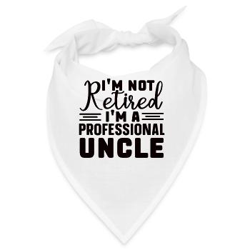 Bester Onkel Schlechter Einfluss Familie Geschenk - Bandana - Weiß - Vorne
