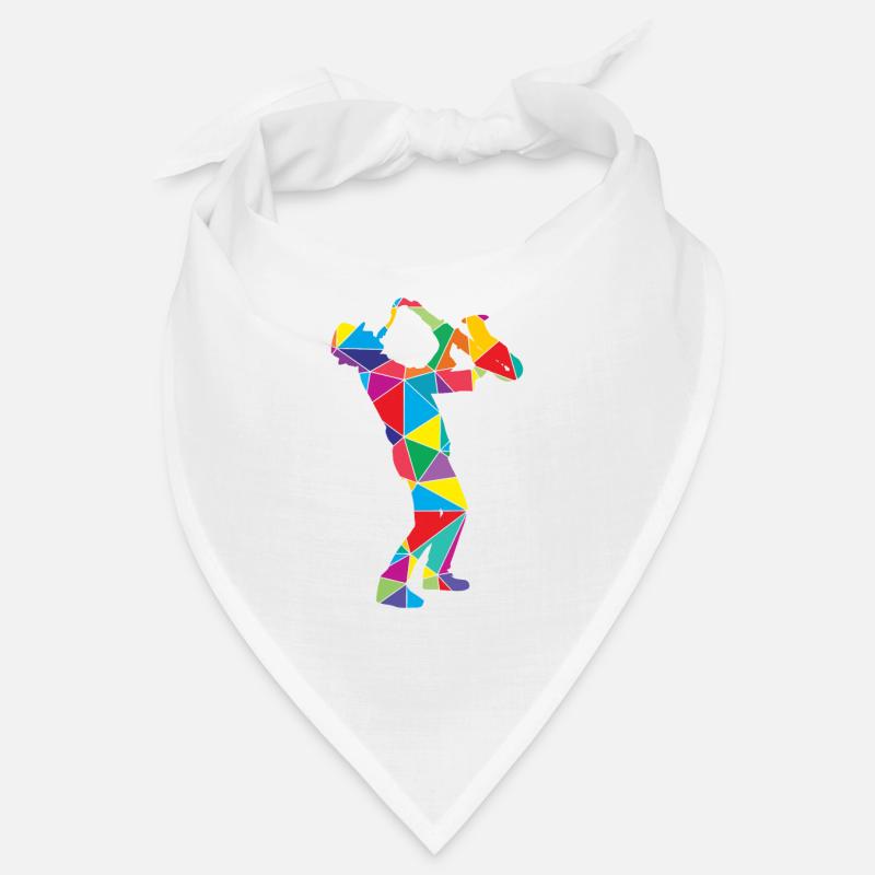Low Poly Polygon Saxophone Bandana