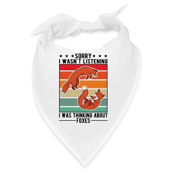 Fuchs Geschenk Rotfuchs - Bandana - Weiß - Vorne