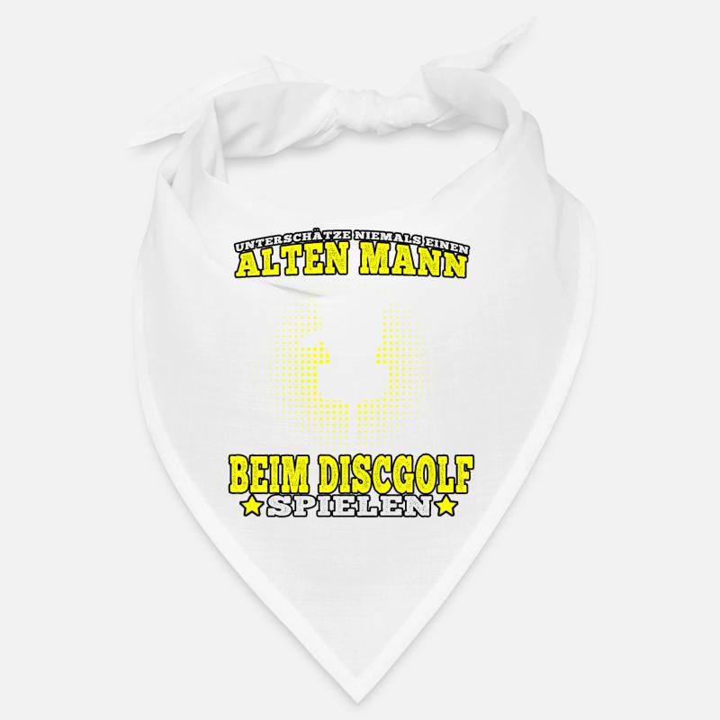 Disc Golf Alter Mann beim Discgolf Discgolfer Bandana