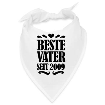 Bester Vater seit 2009 - Bandana - Weiß - Vorne