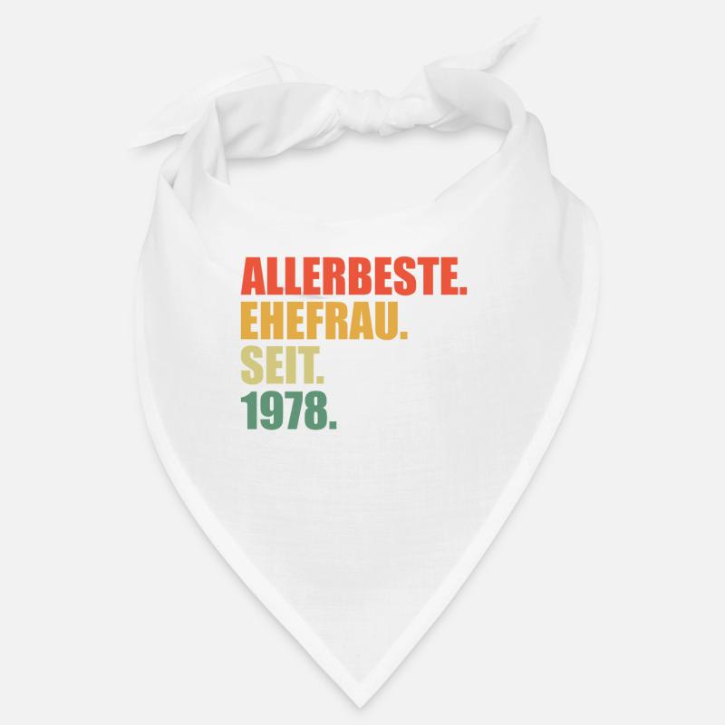45. Hochzeitstag Beste Ehefrau seit 1978 Bandana