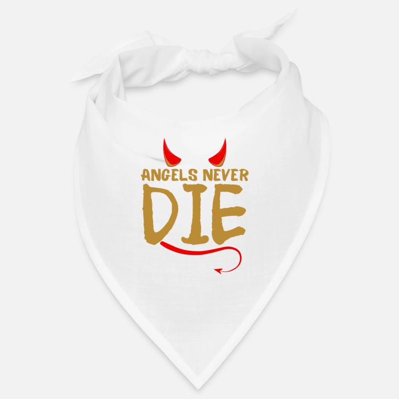 Angels never die-with devil's horns and tails Bandana