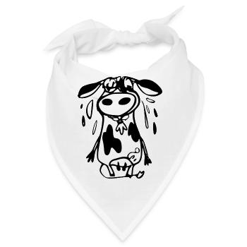Die Pila-Kuh - Bandana - Weiß - Vorne