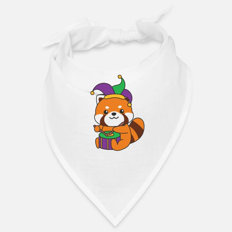 Carnival Red Panda with Drum Carnival Costume Bandana