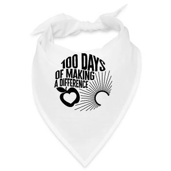Schulhemd, 100 Tage des Unterschieds - Bandana - Weiß - Vorne