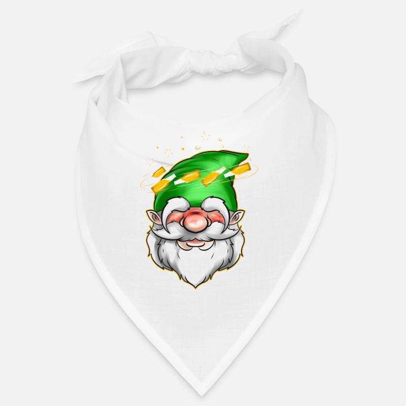 Gnome With Headache From Bottles On St Patricks Bandana