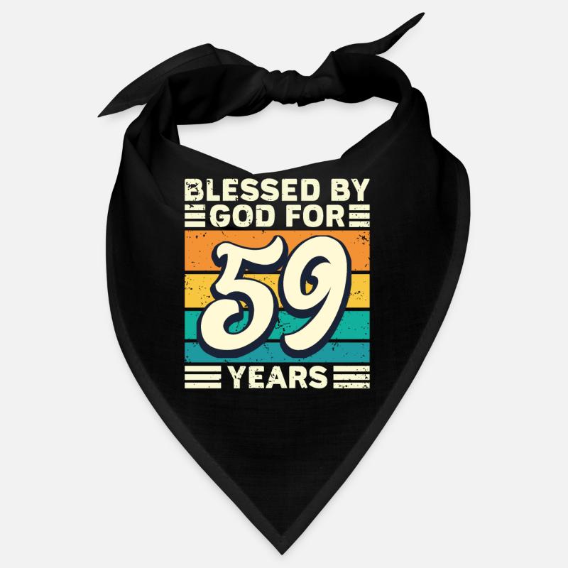 59 Birthday Gift Years Funny Saying Bandana