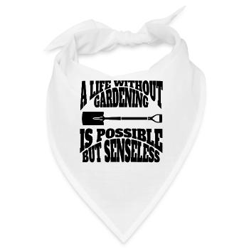 Gärtner Geschenk Obstgarten Hobbygärtner Garten - Bandana - Weiß - Vorne