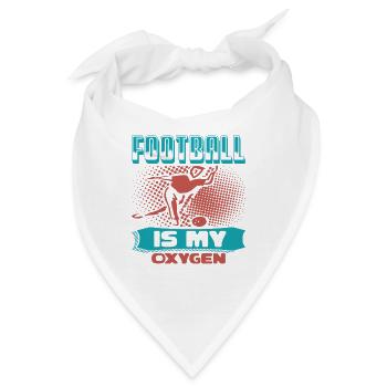 FUSSBALL IST MEIN SAUERSTOFF 2 - Bandana - Weiß - Vorne