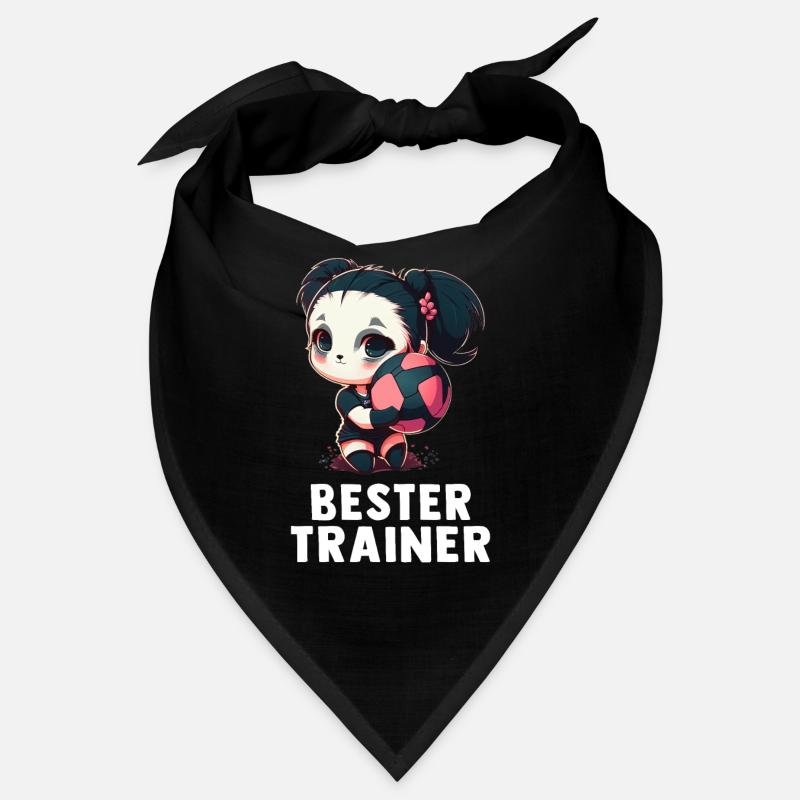 Volleyball Trainer - Süßes Panda Mädchen Bandana