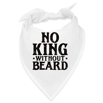 Vollbart und Bartträger Barthaare Schnauzbart - Bandana - Weiß - Vorne
